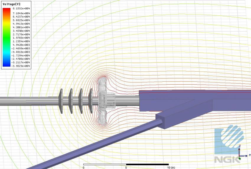 Images of 3D Electric Field Models NGKLocke Inc. Polymer High